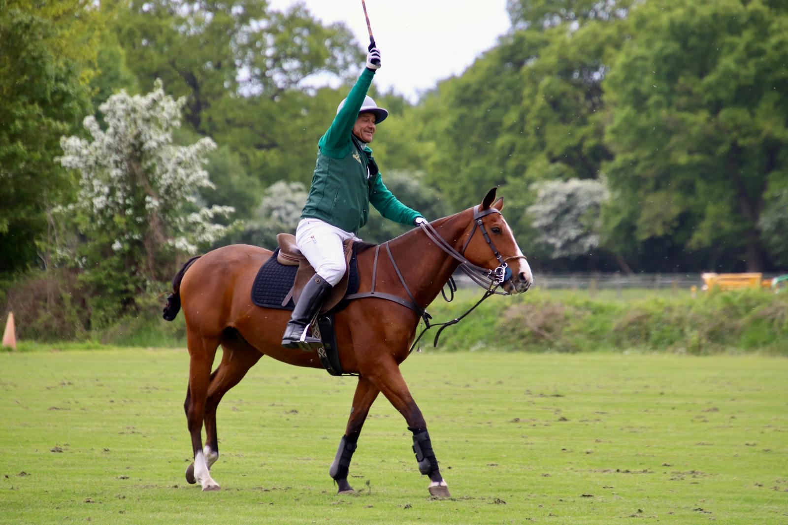 Niels van Baasbank on horseback